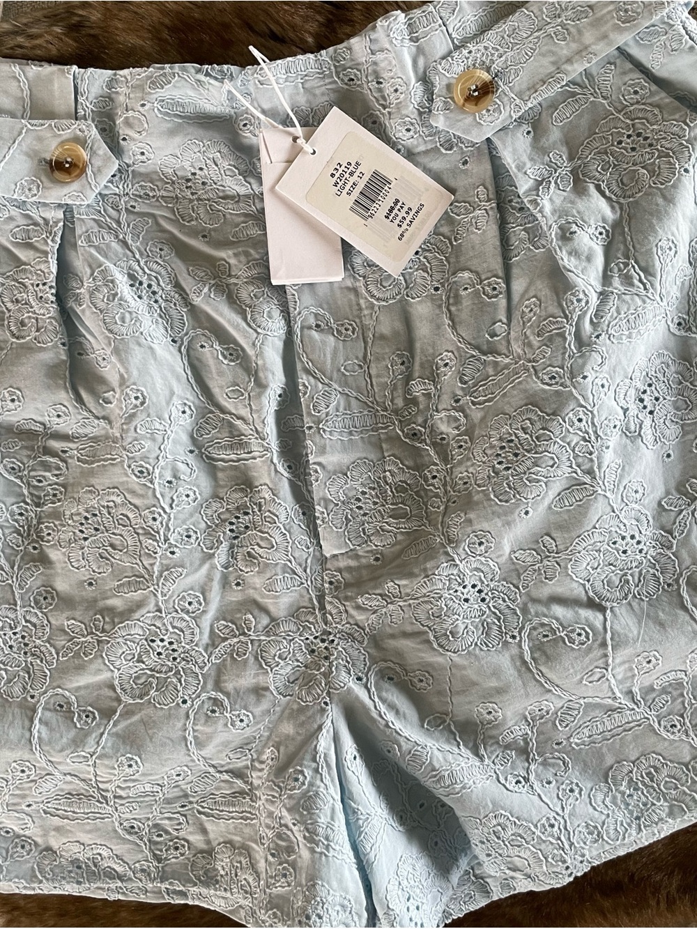 Walter Baker Pale Blue Lace Short from Anthropologie - Picture 4 of 4